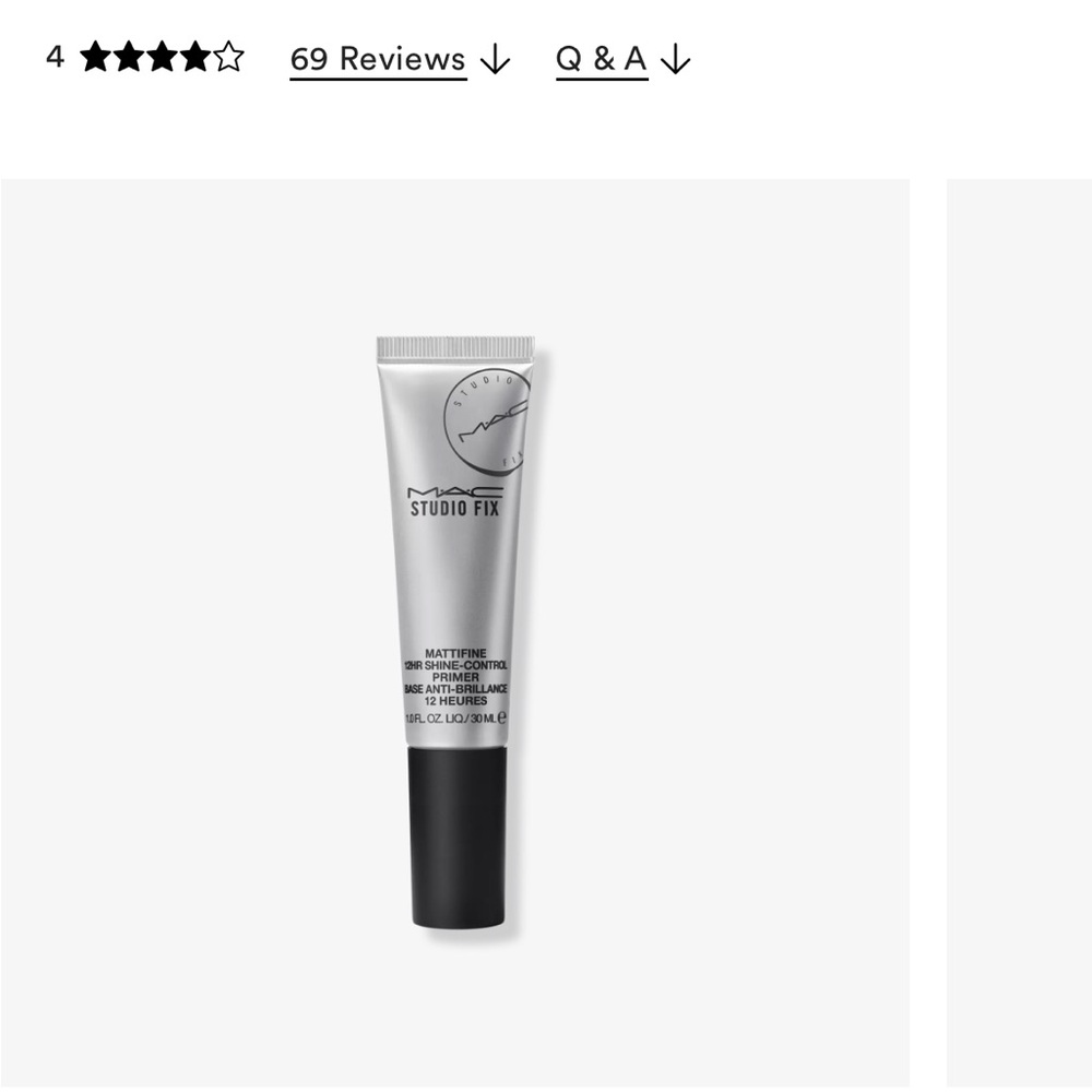 MAC Cosmetics Studio Fix Primer - Silver and Black